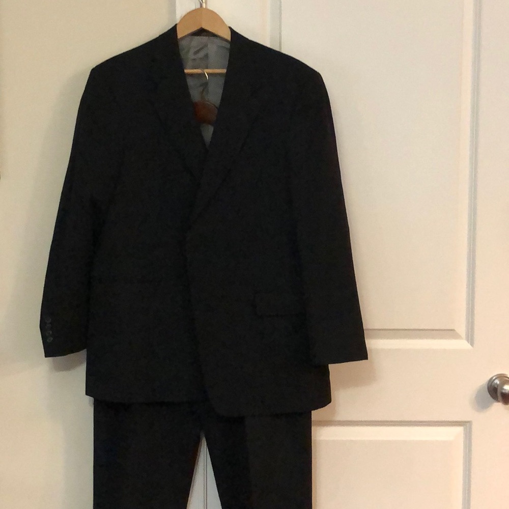 Hart Schaffner Marx Black Suit